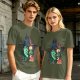 Olive T-Shirt with Wicked Witch of the West Emerald City Artwork