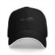 Black Baseball Cap with Subtle Dark Embroidered Design