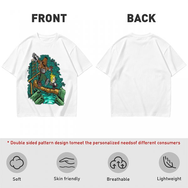 Final Fantasy VII Barret and Cloud Graphic Tee