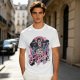 Olive Graphic T-Shirt with The Freak Hellfire Club Rock Print