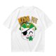 Kiss Me Pirate Cat Shamrock Graphic T-Shirt