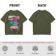 Olive T-Shirt With Cartoon Monster Cereal Bowl Graphic And Eternal Masters Text