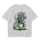 Olive T-shirt with Studio Ghibli Character Mashup Art Print