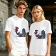 Olive T-Shirt With Dark Souls Knight At Campfire Death Sign Print