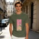 Olive T-Shirt With Ramen Tarot Card Style Graphic Print