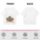 Olive green Christmas beer graphic t-shirt with 'FOR A BEER!' text