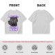 Olive t-shirt with a black cat holding a magic 8 ball and text 'Signs Point To Leave Me Alone'