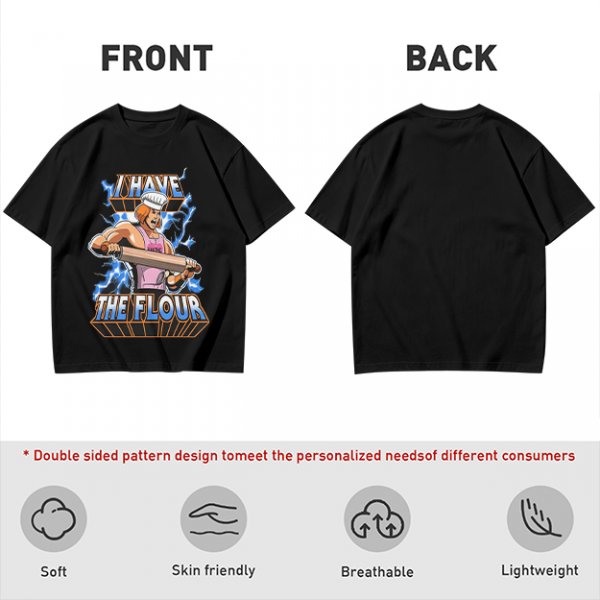 I Have The Flour He-Man Chef Parody Graphic T-Shirt