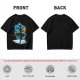 Olive T-Shirt With Fantasy Martial Artist Silhouette Graphic