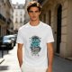 Olive t-shirt with 'Behind Every Game Over A Restart Awaits' gaming print