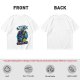 Olive T-shirt with Galactic Gunshow Skeleton Graphic Print