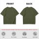 Oversized Olive Green Short Sleeve Crew Neck T-Shirt