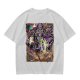 Olive T-Shirt Featuring Fantasy Wizard Card Artwork