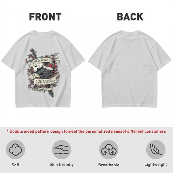 Christmas Is Coming Graphic Tee With Dark Fantasy Artwork
