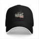 Black Baseball Cap With Raccoon Trash Graphic And Text