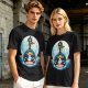 One Piece Brook Playing Violin on Laboon Whale Moon T-Shirt Print