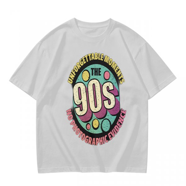Olive green graphic t-shirt with 90s nostalgic print