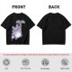 Olive T-Shirt With Cute Chibi Totoro Holding Leaf Print