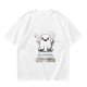 Olive T-shirt with Cute Smiling Ghost Graphic Print