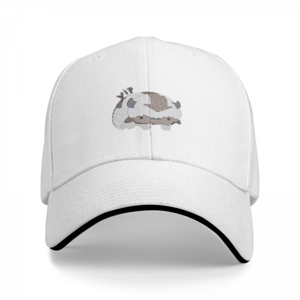 Black baseball cap with cute Appa from Avatar: The Last Airbender print