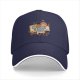 Black Baseball Cap With Bob Ross Painting Cartoon Art Print