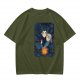 Howl's Moving Castle Anime Graphic Olive T-Shirt