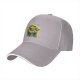 Black Baseball Cap With Goofy Green Slime Monster Print