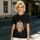 Olive T-Shirt With Cute Ice Cream Cone Holding Knife Print