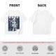 Olive t-shirt with stylized anime warrior graphic and Japanese text