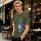 Olive T-Shirt With Sad Dragon Holding D20 Natural 1 'Like A Today' Print