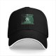 Black Baseball Cap With 'Let's Get Baked' Gingerbread Christmas Print