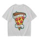 Olive T-Shirt With Pizza Slice 'Trapped In A Love Triangle' Print