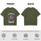 Olive T-Shirt With Surprise Party Mimic Monster Graphic
