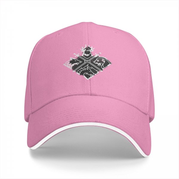 Black Baseball Cap With Game Of Thrones Inspired Four Sigil Emblem