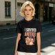 Olive T-Shirt with I Survived Another Playful Orange Cat Graphic