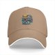 Black Baseball Cap with One Piece Straw Hat Pirate Graphic