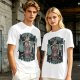 Olive T-Shirt With Wizard Force Graphic Art Print