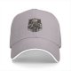 Black Baseball Cap With Dark Fantasy Graphic Print