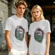 Olive T-shirt with Piranha Plant Graphic and 'You Plant Today' Text