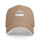 Black baseball cap with no thoughts sleeping character on cloud graphic