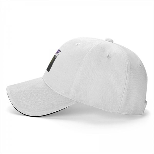 Black Baseball Cap with Robot Pony Mashup Graphic Print