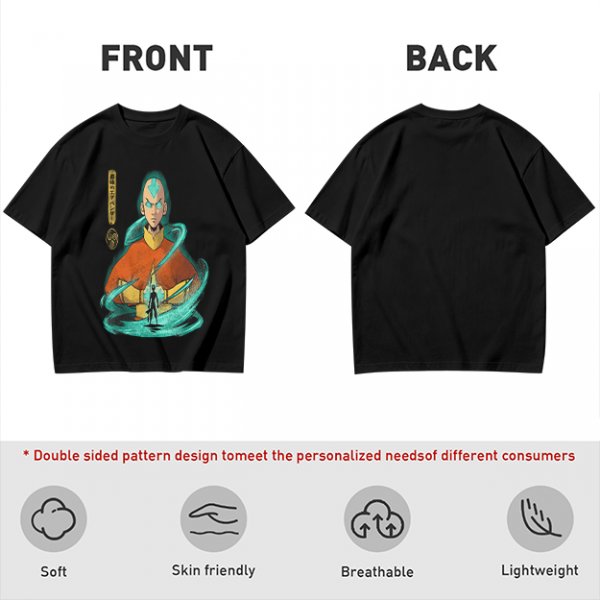Avatar Aang Airbender Graphic Tee for Anime Fans