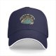 Black baseball cap with tired Earth graphic and 'Everything is fine except for' text