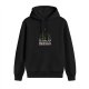 Black hoodie with Meowgical Christmas cat and festive holiday print