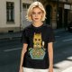 Grumpy Orange Cat Playing Settlers of Catan Board Game T-Shirt