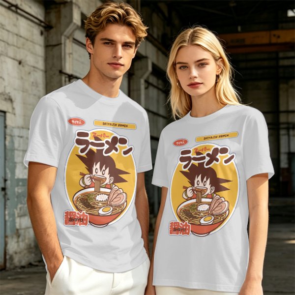 Olive Anime Ramen Graphic T-Shirt