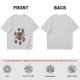 Olive T-Shirt With Saturn Cat And Kittens Space Print