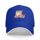 Black Baseball Cap with Cute Orange Tabby Cat Feline Fabulous Print