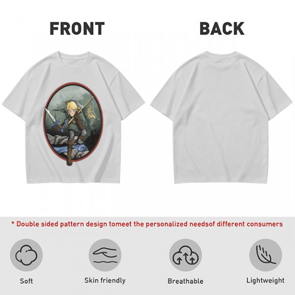 Olive Green T-Shirt With Legendary Hero Art Print