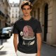 Olive T-Shirt With Funny Hamlet Ham And Skull Graphic Print